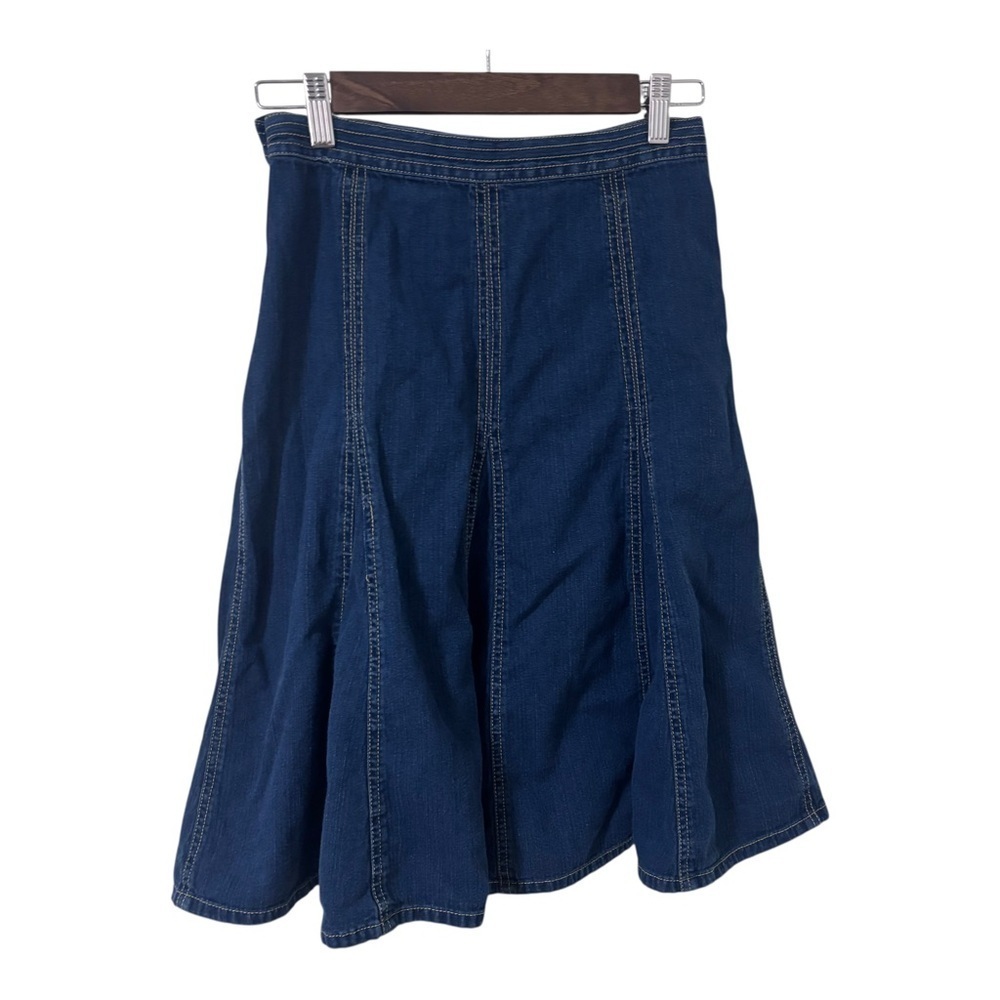 Boden blue Denim Flared Skirt size 10L